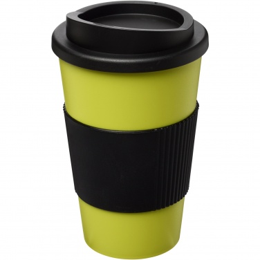 Logo trade reklaamkingituse pilt: Americano® 350 ml silikoonist võruga kohvitops
